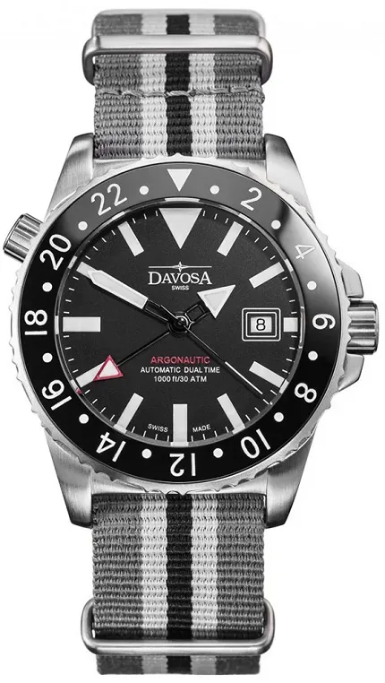 Davosa 161.512.28 Diving ARGONAUTIC DUAL TIME - zdjęcie 1