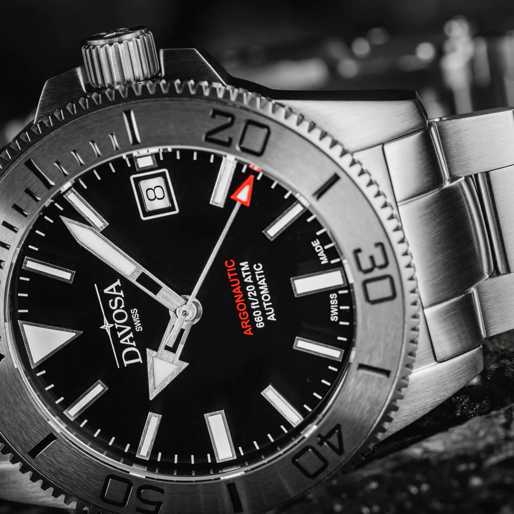 16153220 zegarek srebrny klasyczny Diving bransoleta - miniatura 5