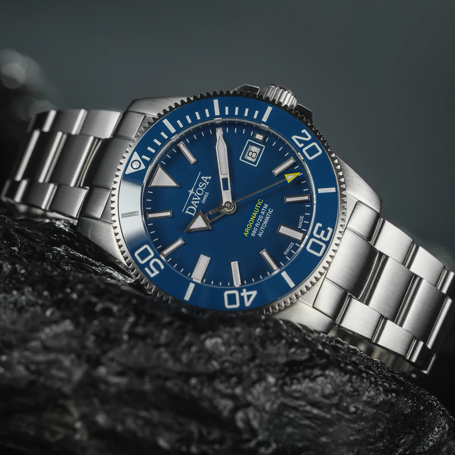 16153240 Diving zegarek męski klasyczny szafirowe - miniatura 5