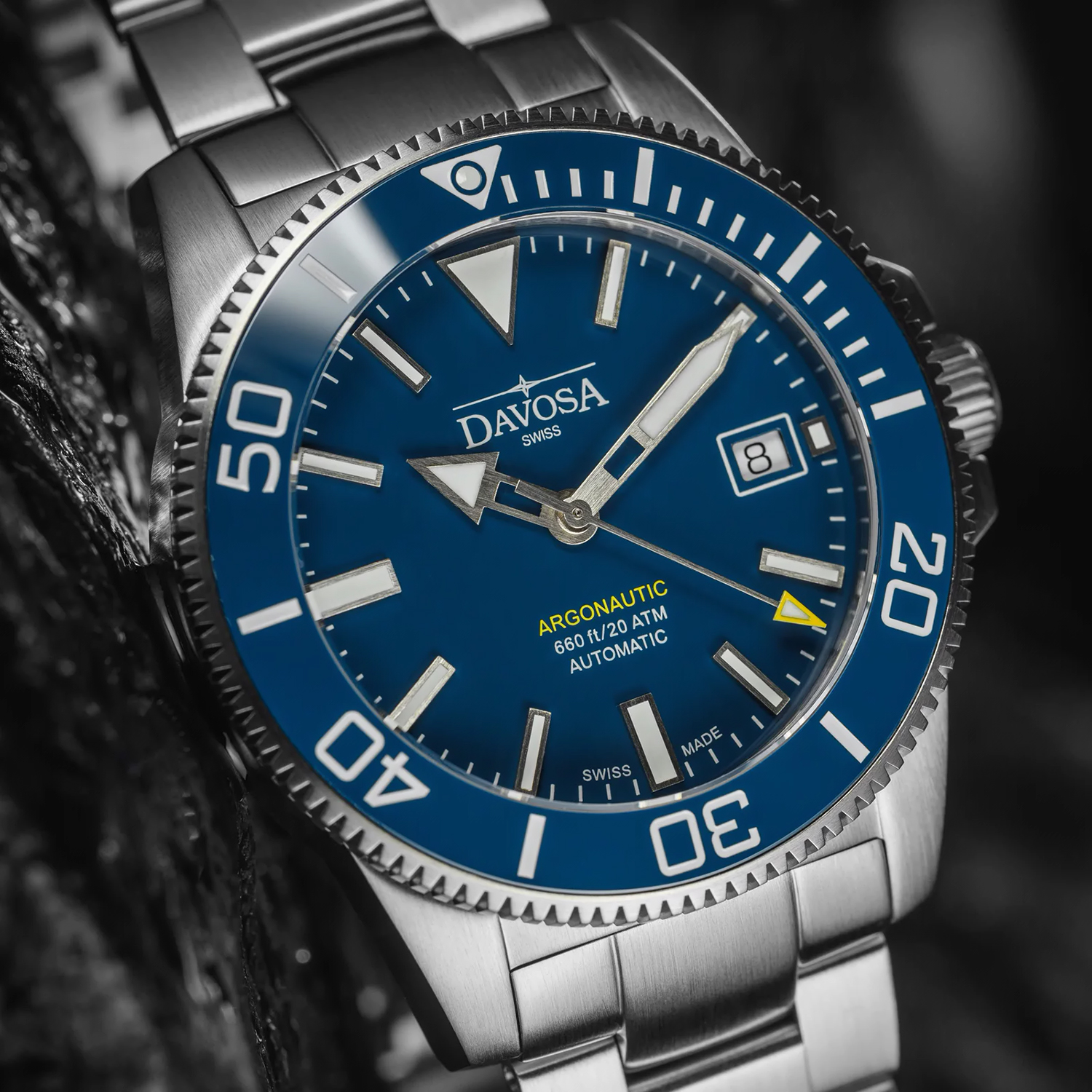16153240 zegarek srebrny klasyczny Diving bransoleta - miniatura 7