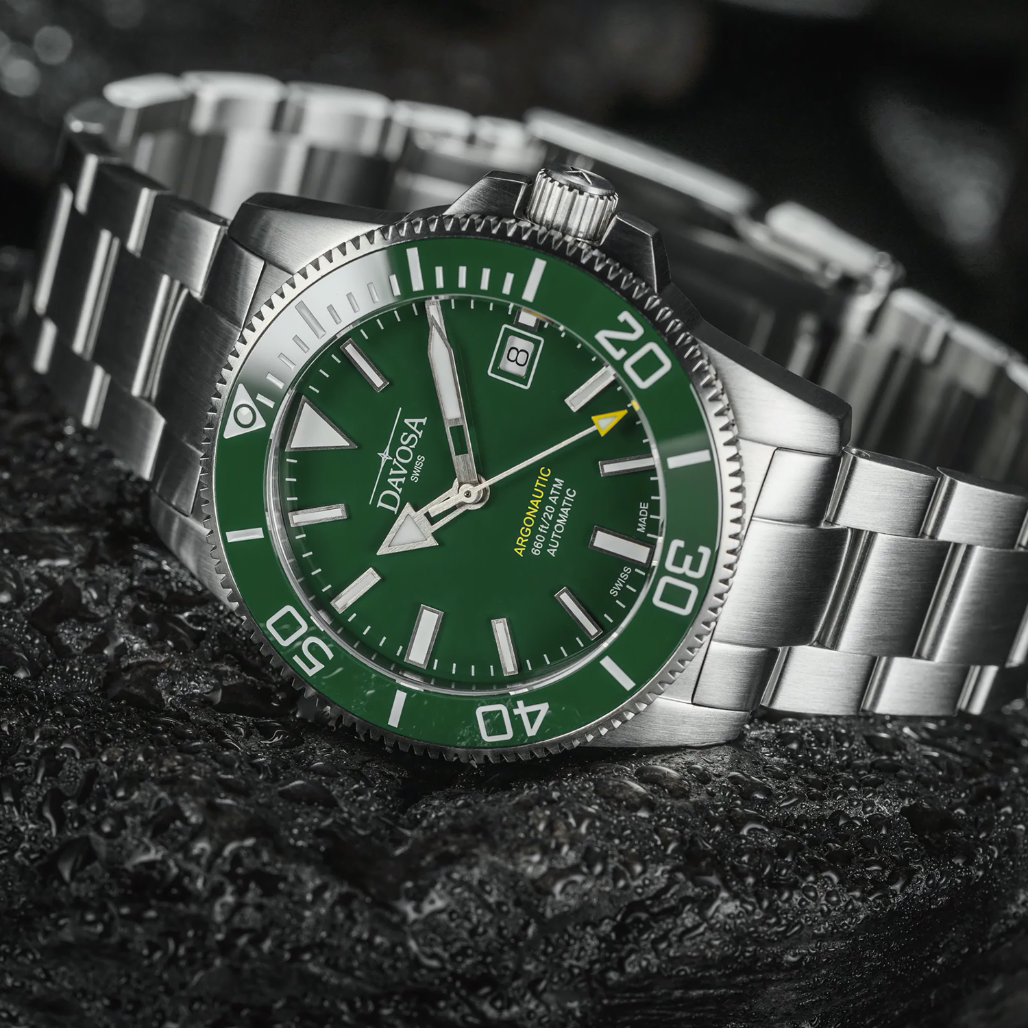 16153270 zegarek srebrny klasyczny Diving bransoleta - miniatura 3