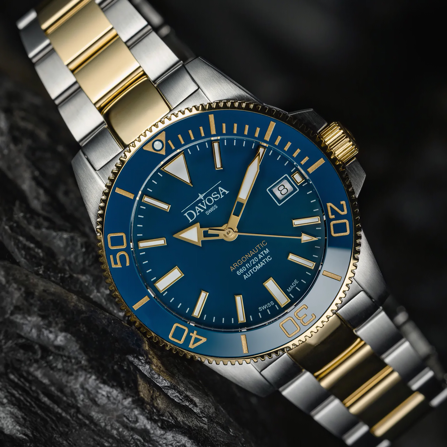 16153340 zegarek srebrny klasyczny Diving bransoleta - miniatura 3