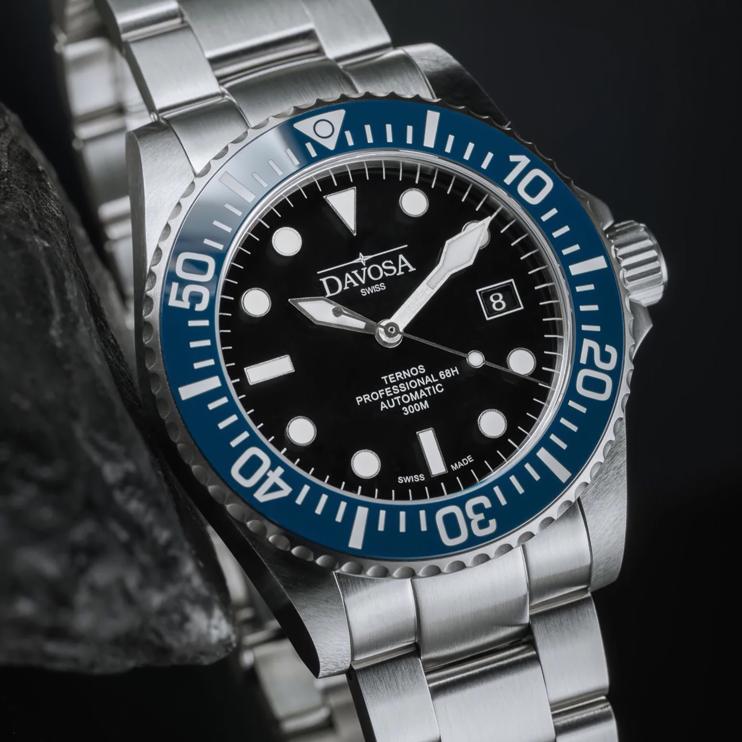 16153840 zegarek męski Diving srebrny - miniatura 3