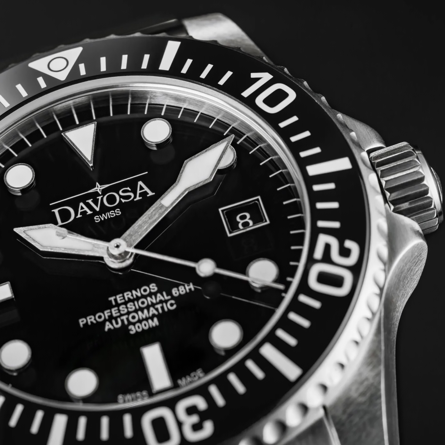 16153850 zegarek srebrny klasyczny Diving bransoleta - miniatura 5