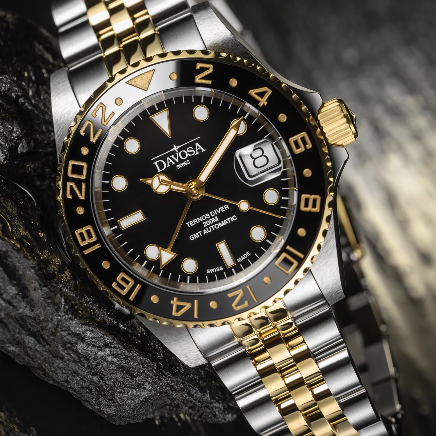16159105 zegarek srebrny elegancki Diving bransoleta - miniatura 5