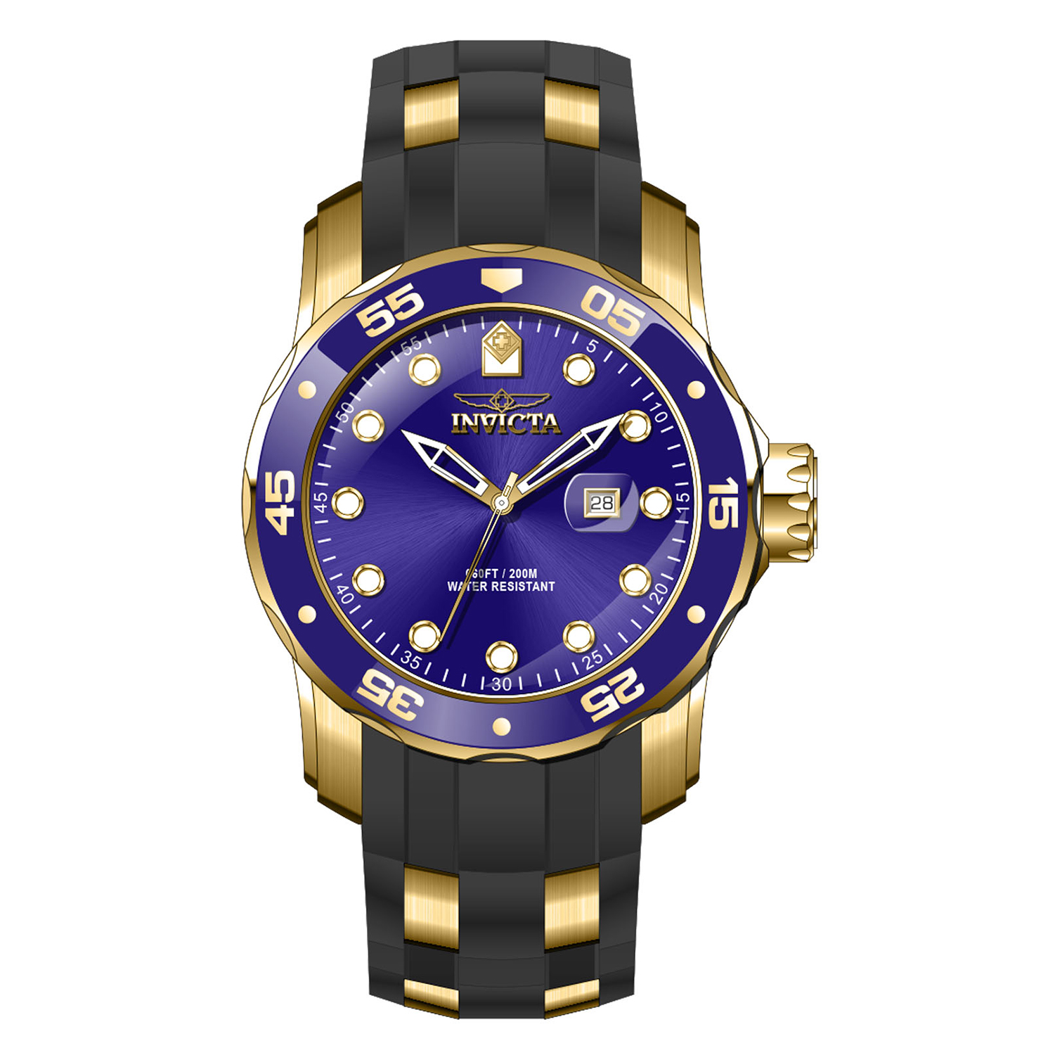 39098 zegarek złoty klasyczny Pro Diver pasek - miniatura 2