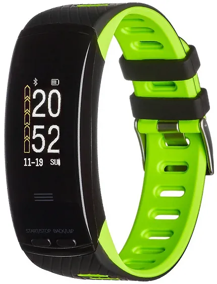 Garett 5903246280234 Smartbandy - Opaski sportowe Smartband Opaska Sportowa Garett Fit 23 GPS Zielony - zdjęcie 1