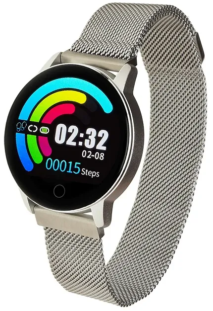 Garett 5903246286311 Damskie Smartwatch Garett Lady Bella srebrny stalowy - zdjęcie 1