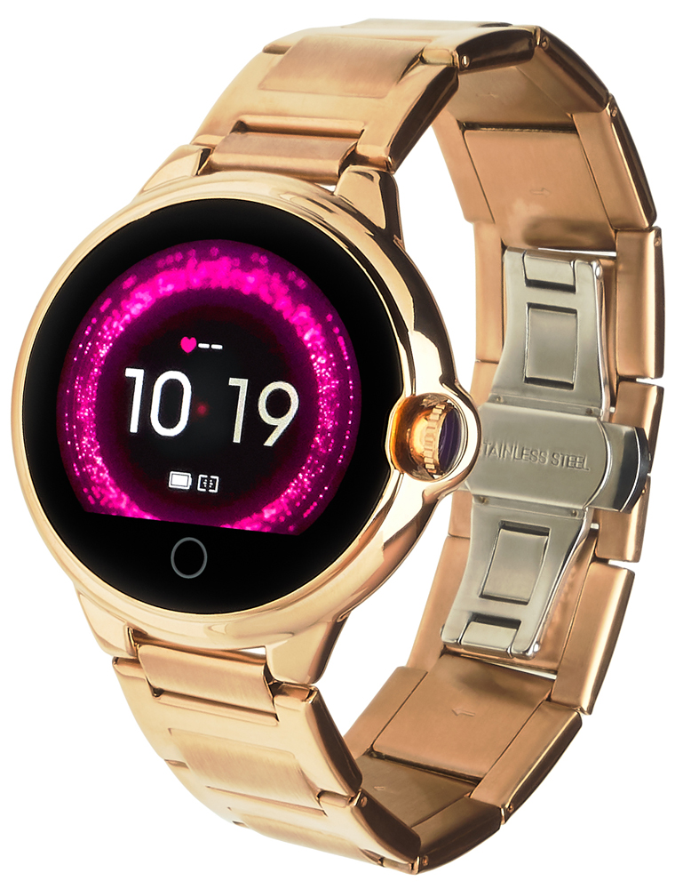 Garett 5903246286410 Damskie Smartwatch Garett Women Karen RT złoty stalowy