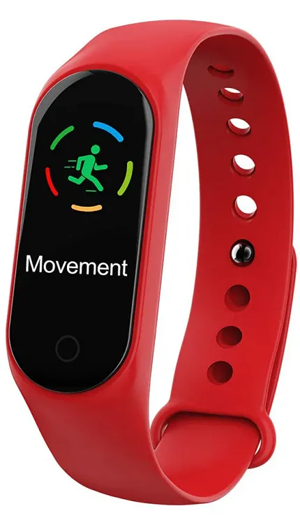 Garett 5903246286656 Smartbandy - Opaski sportowe Smartband Opaska Sportowa Garett Fit 7 Plus RT czerwony - zdjęcie 1