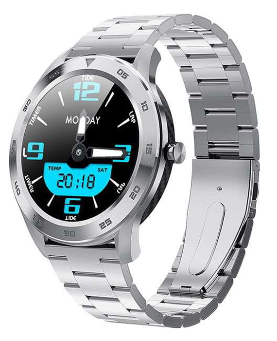 Garett 5903246287295 Męskie Smartwatch Garett GT22S RT srebrny stalowy
