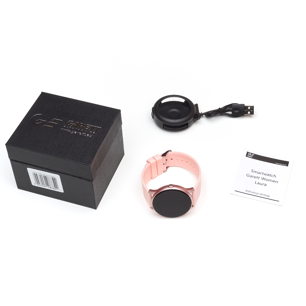 5903246287837 zegarek różowy sportowy Smartwatch pasek - miniatura 5