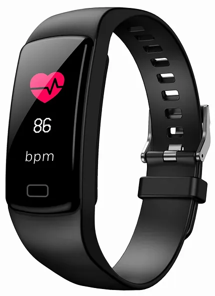 Garett 5903246289244 Smartbandy - Opaski sportowe Smartband Opaska Sportowa Garett Fit 16 Czarny - zdjęcie 1