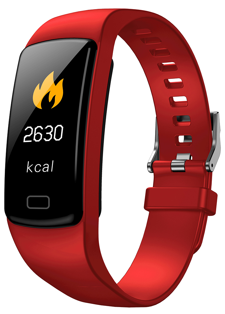 Garett Smartband Opaska Sportowa Garett Fit 16 Czerwony 5903246289251