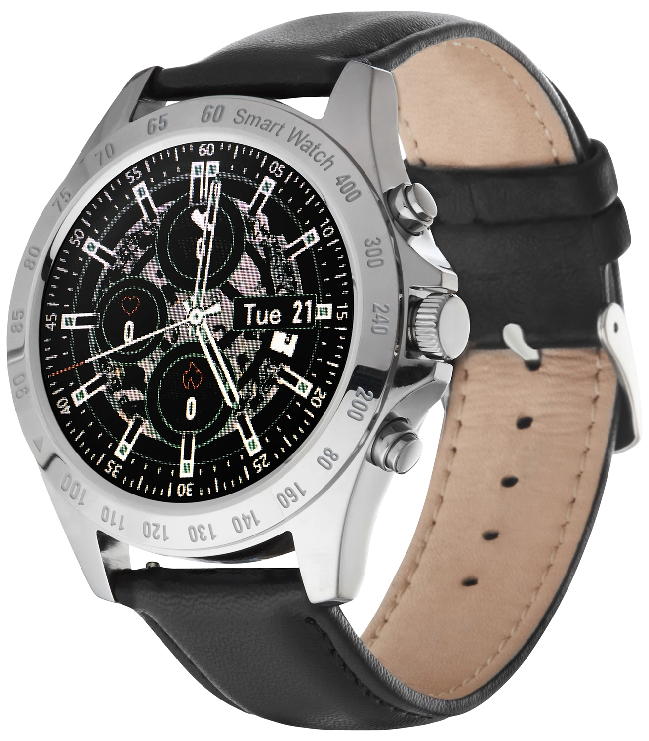 Garett Smartwatch Garett Men Style Srebrny Czarny 5903991665591