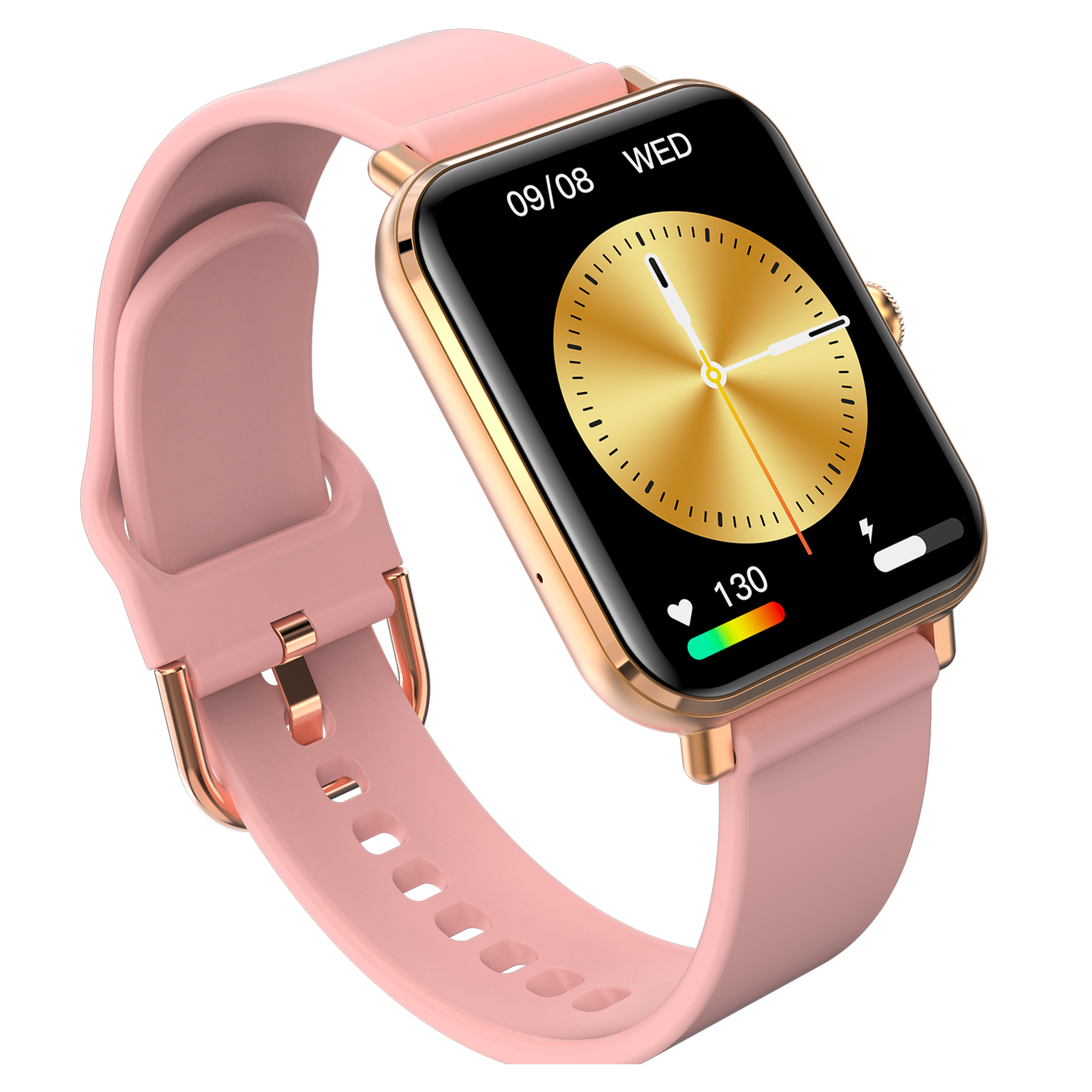 5904238484814 zegarek różowe złoto sportowy Smartwatch bransoleta - miniatura 5