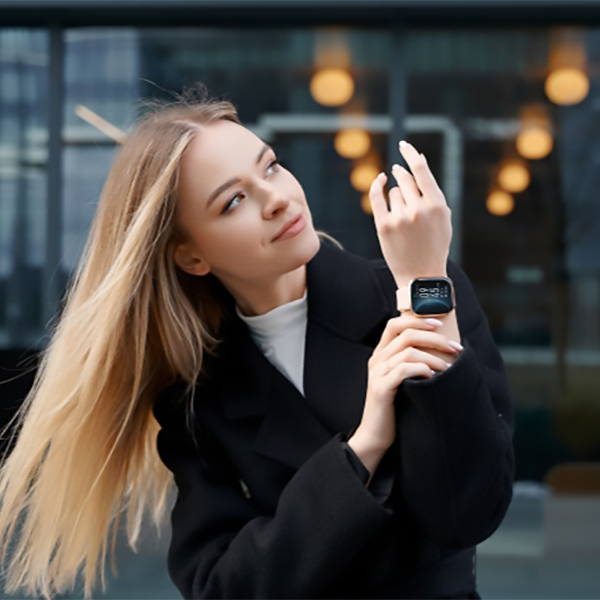 5904238484852 Smartwatch sportowy zegarek srebrny