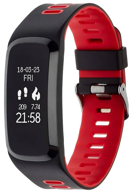 Garett 5906395193981 Smartbandy - Opaski sportowe Smartband Opaska Sportowa Garett Fit 15 Czerwony - zdjęcie 1