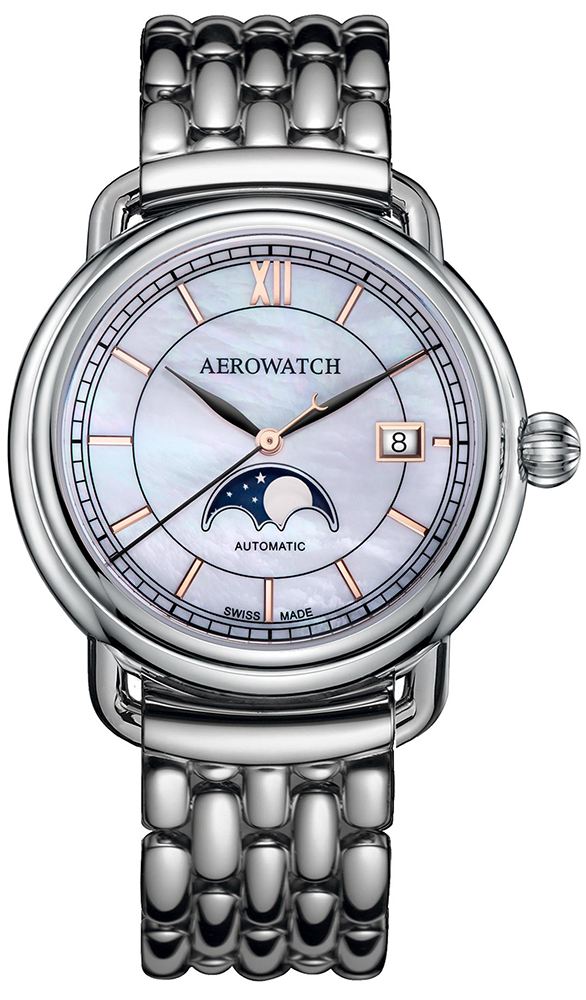 Aerowatch 1942 MOON PHASES A-77983-AA02-M