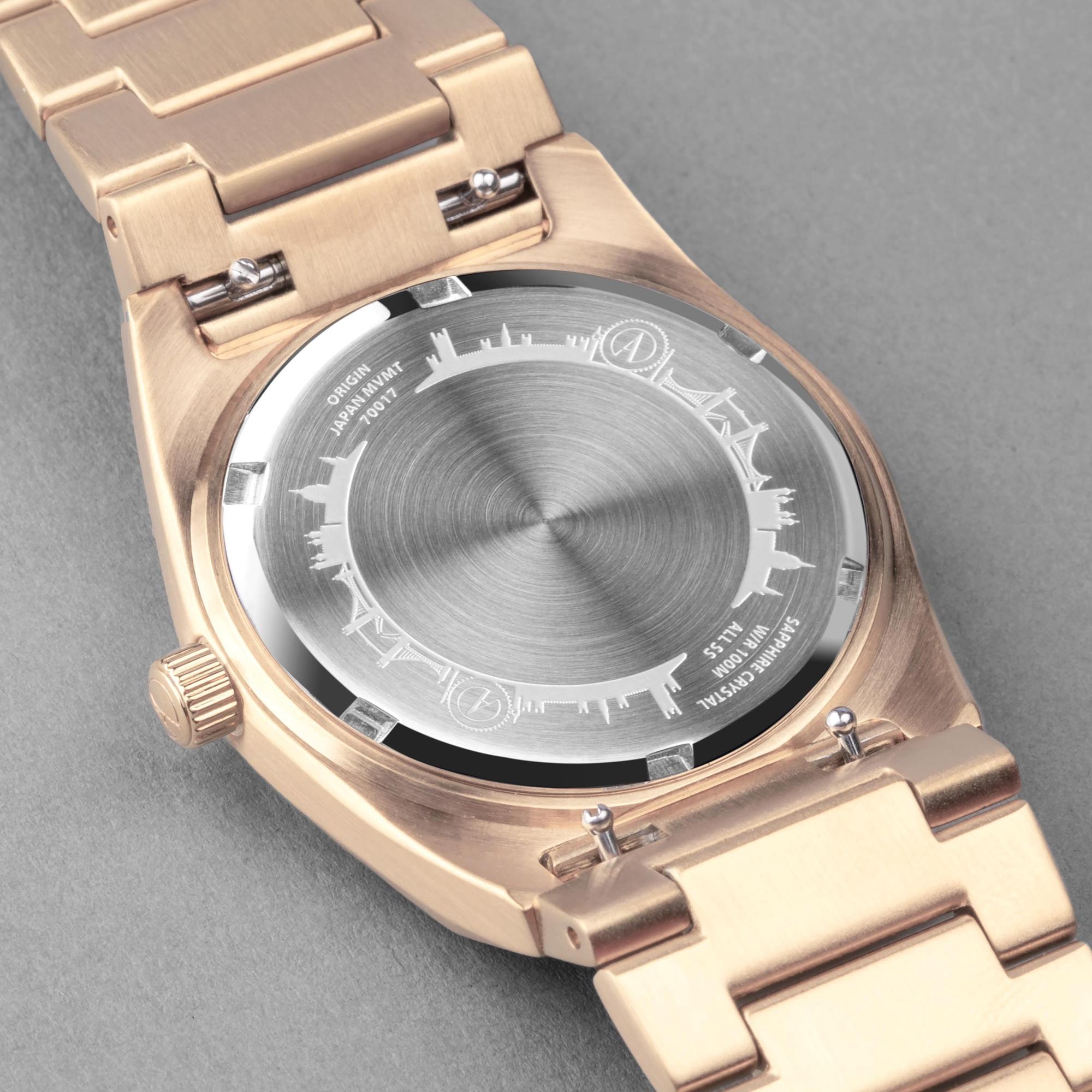 Accurist 70017 Origin 34mm - White Origin klasyczny zegarek różowe złoto