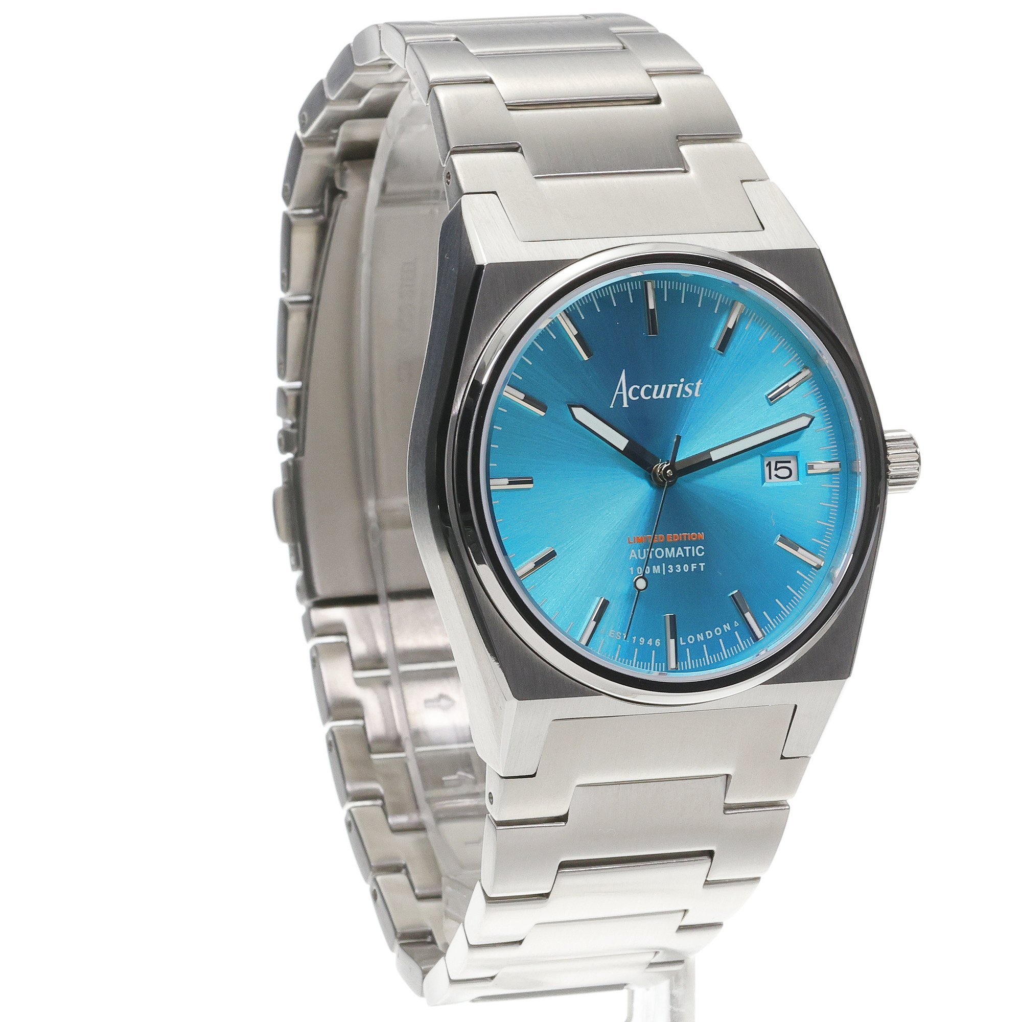 Accurist 70027 Origin Automatic Limited Edition 41mm - Light Teal Origin klasyczny zegarek srebrny - miniatura 3