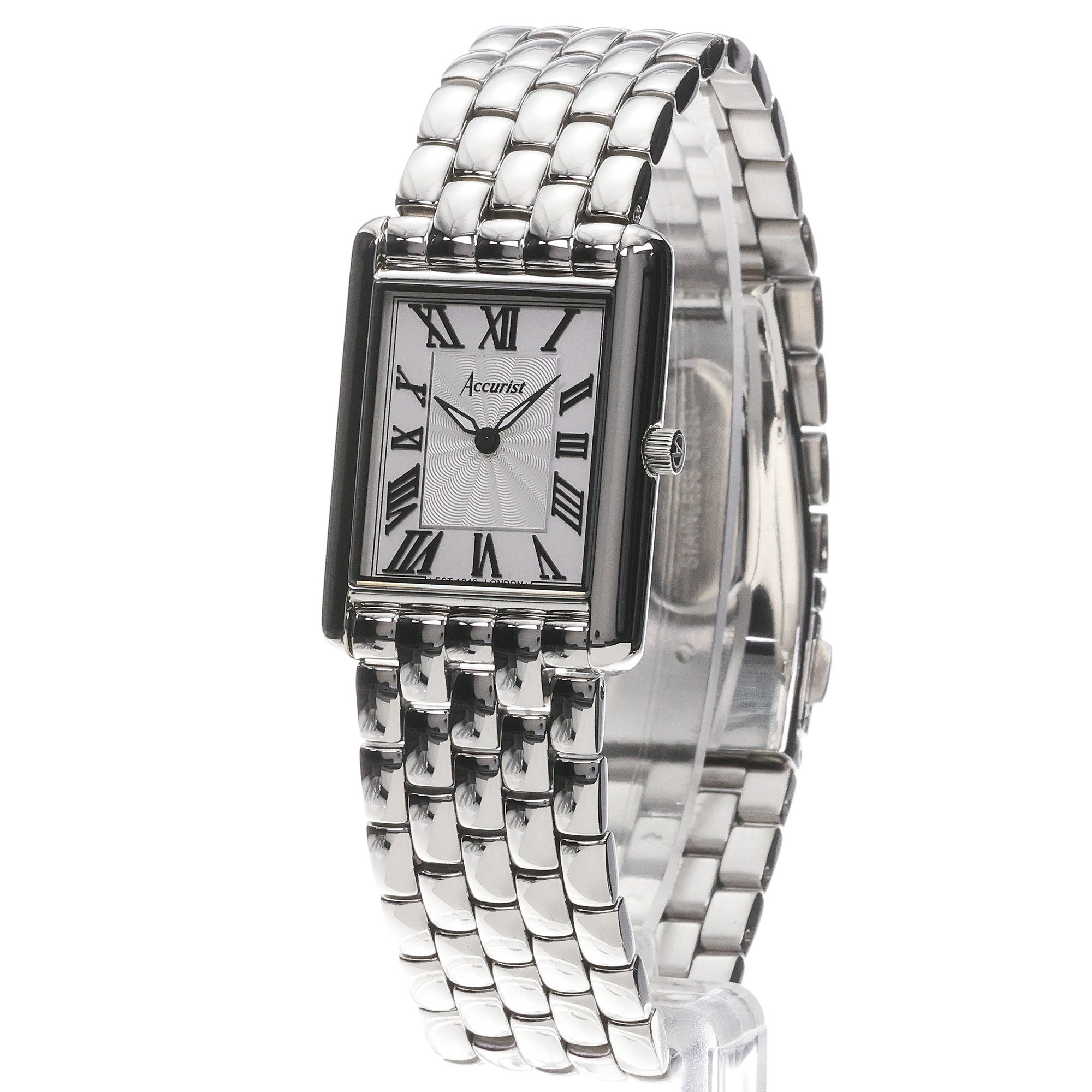 Accurist 71006 zegarek damski Rectangle srebrny - miniatura 2