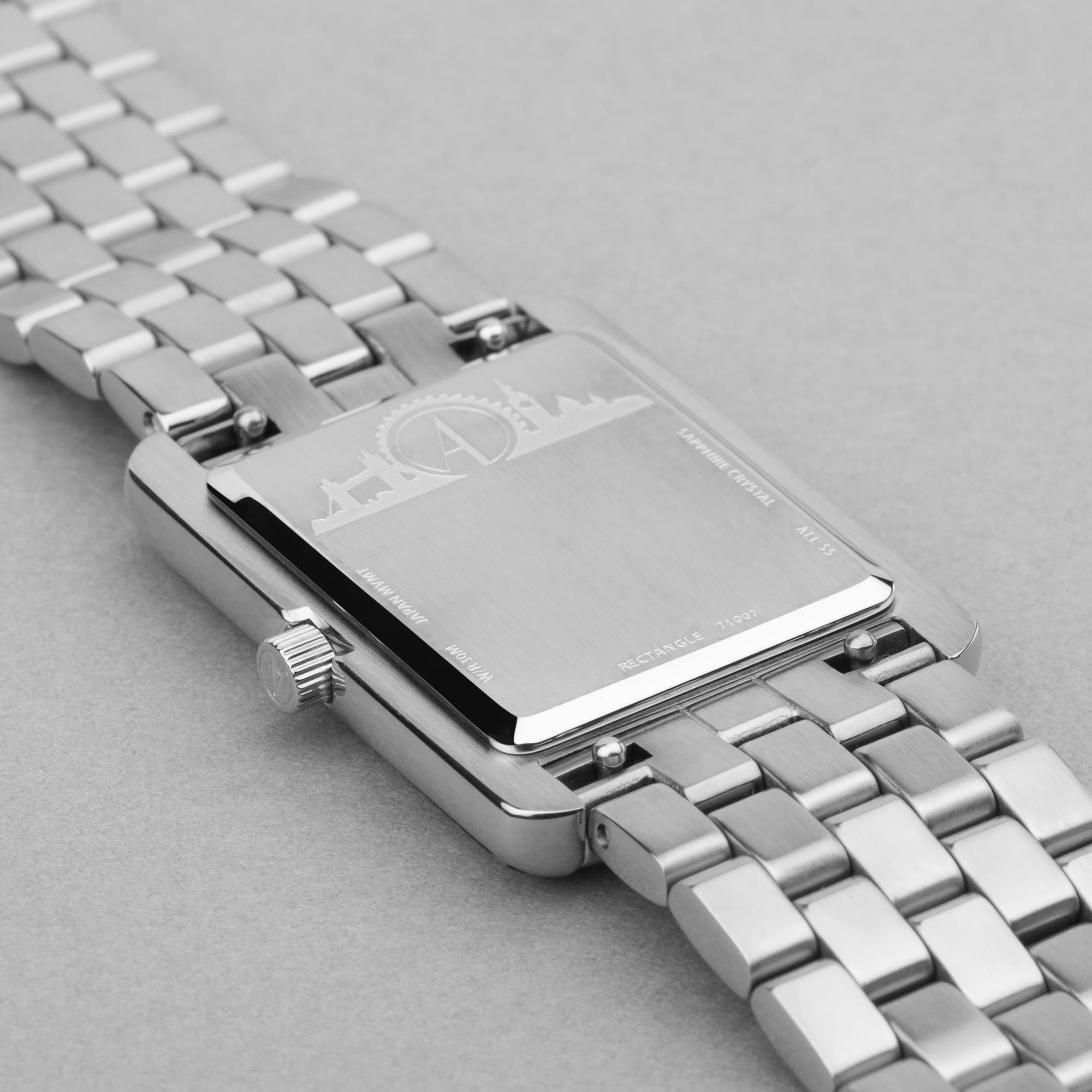 Accurist 71007 Rectangle 26mm - White Rectangle klasyczny zegarek srebrny - miniatura 9
