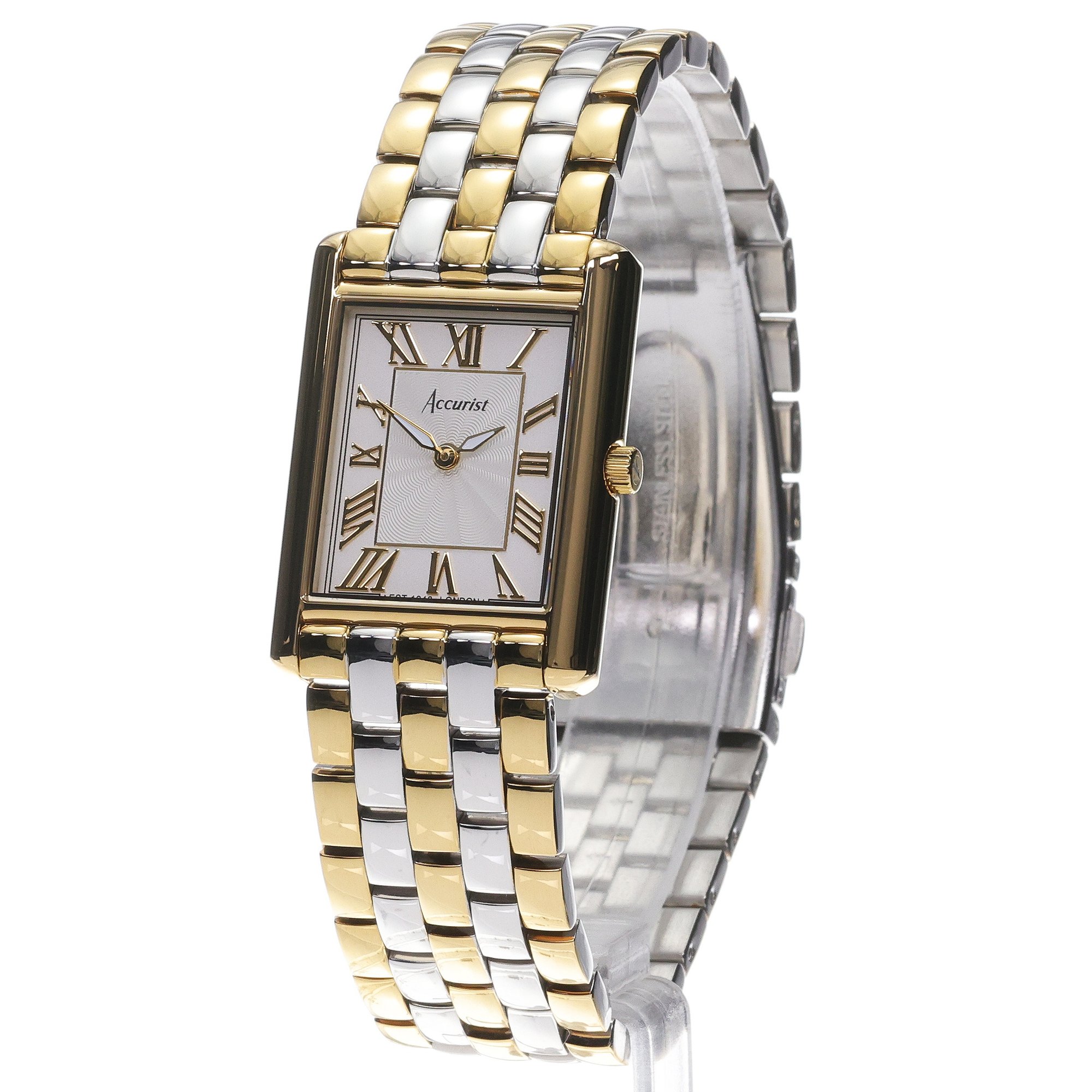 Accurist 71009 zegarek damski Rectangle złoty - miniatura 2