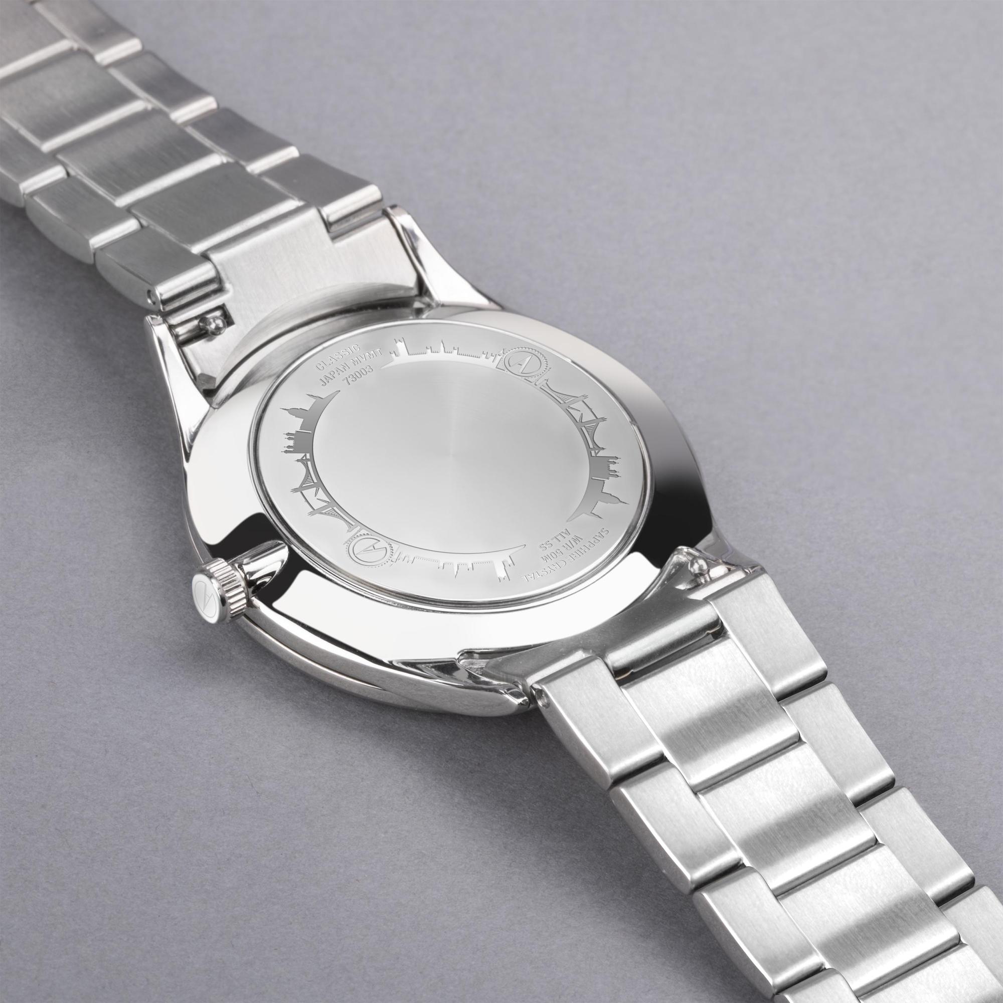 Accurist 73003 Classic 37mm - Windsor Blue Classic klasyczny zegarek srebrny - miniatura 9