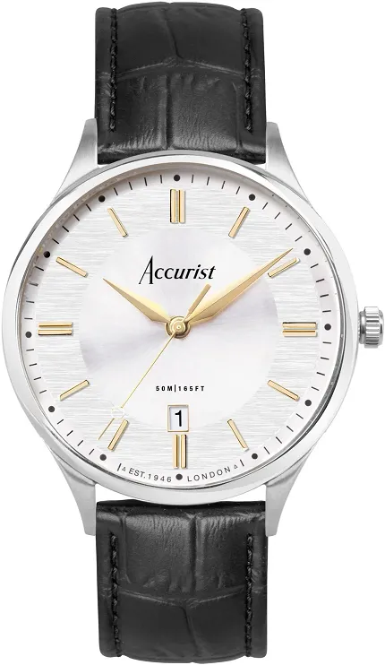 Accurist 73004 Classic 37mm - Silver - zdjęcie 1