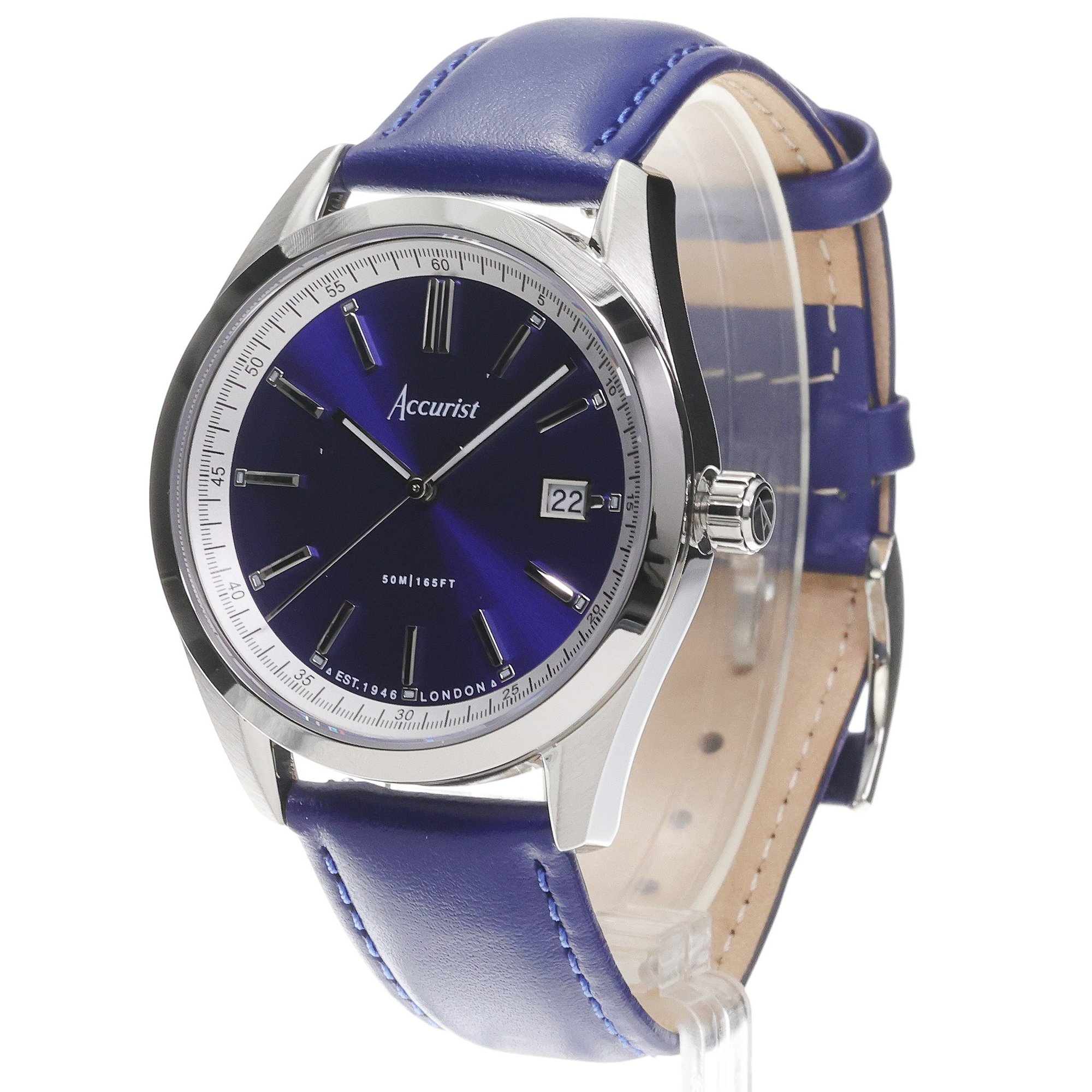 Accurist 74010 zegarek męski Everyday srebrny
