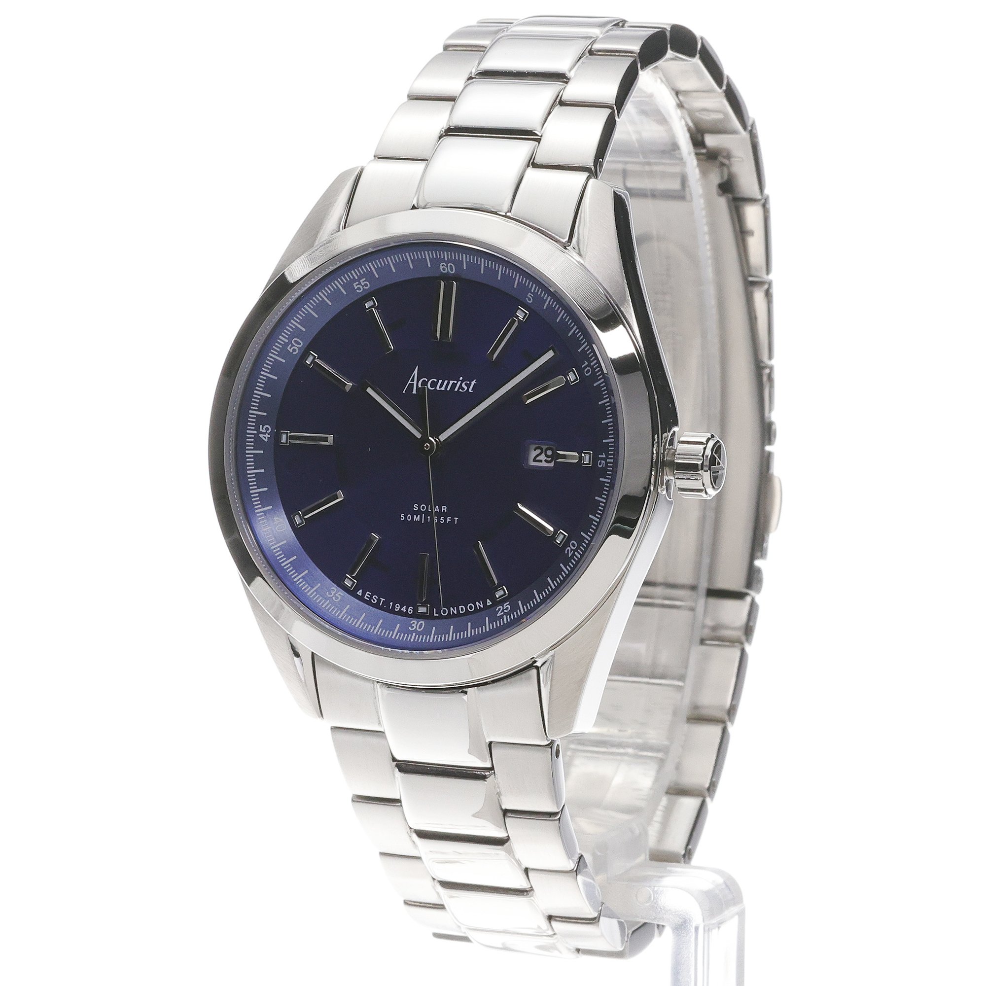 Accurist 74019 zegarek męski Everyday srebrny