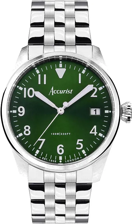 Accurist 76002 Aviation 41mm - Forest Green - zdjęcie 1