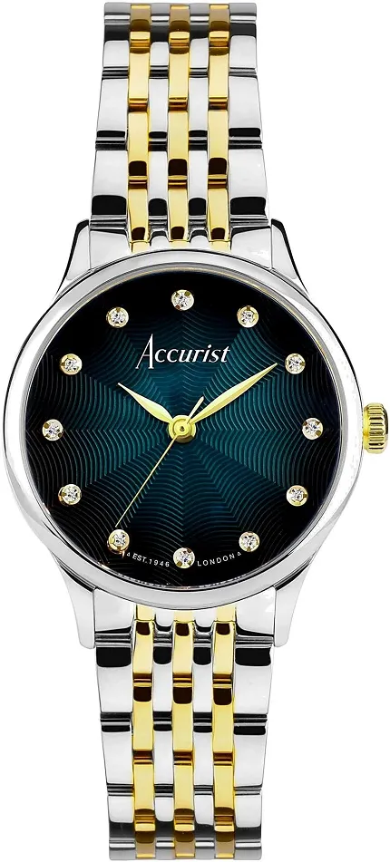 Accurist 77007 Dress Diamond 28mm - Blue - zdjęcie 1