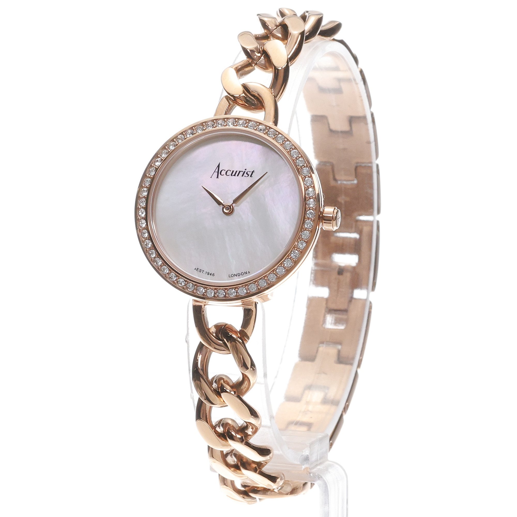 Accurist 78009 zegarek damski Jewellery różowe złoto - miniatura 2