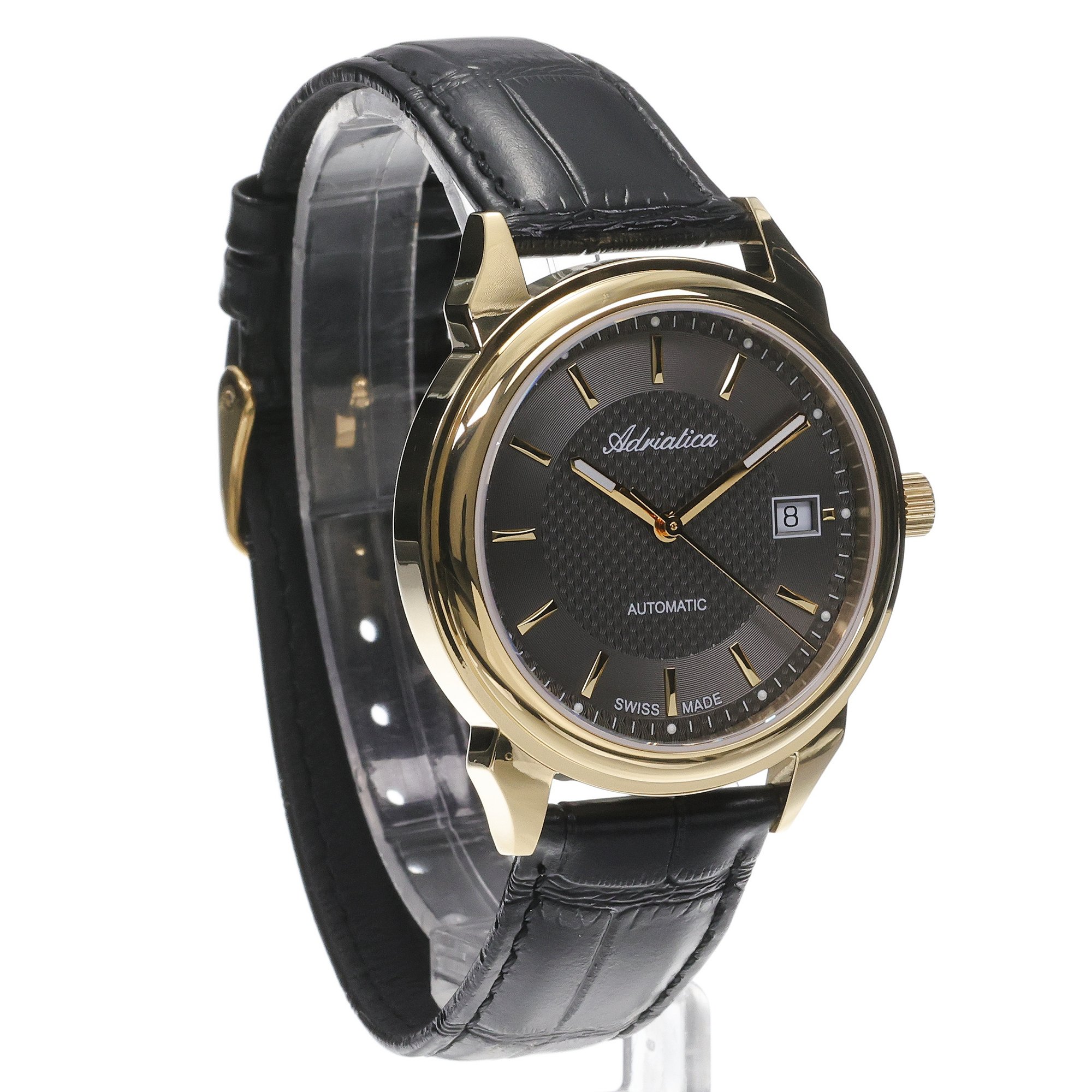 Adriatica A10721216A Automatic klasyczny zegarek złoty - miniatura 3