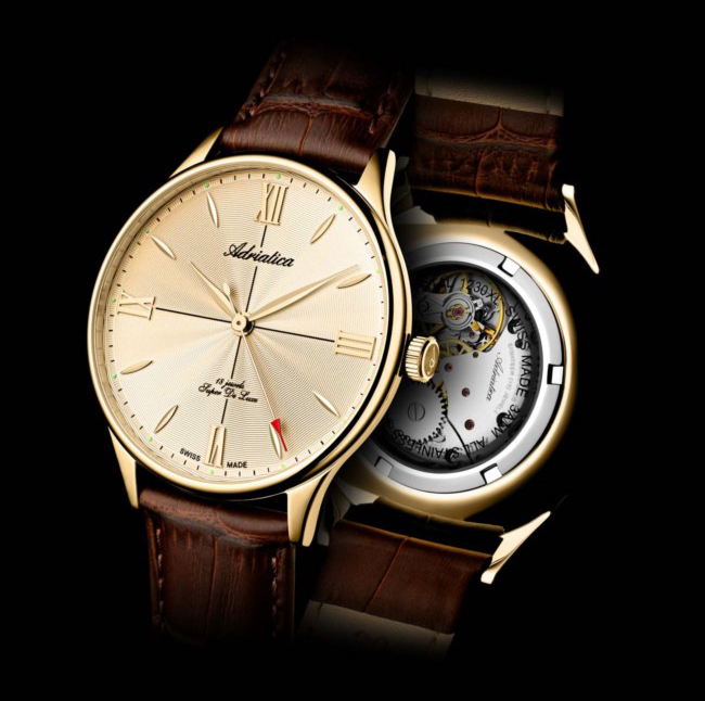 Adriatica A12301261MXL Automatic klasyczny zegarek złoty - miniatura 9