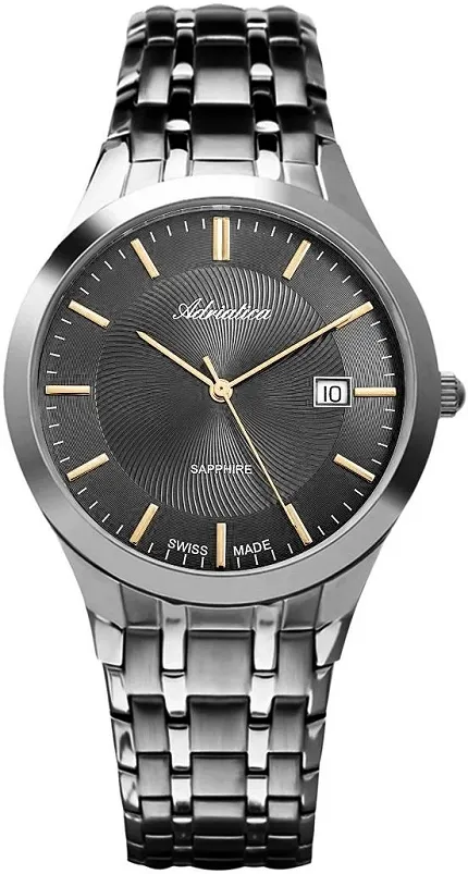 Adriatica A1236S1G6Q Męskie Stainless Steel Sapphire 40mm - zdjęcie 1