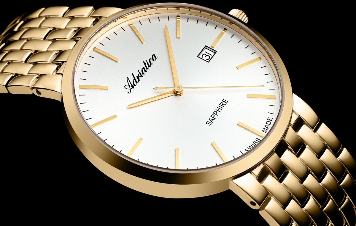 Adriatica A12811113Q Bransoleta zegarek męski elegancki szafirowe - miniatura 7