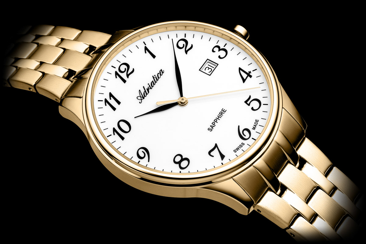 Adriatica A13001123Q Stainless Steel 41mm Męskie klasyczny zegarek złoty - miniatura 8