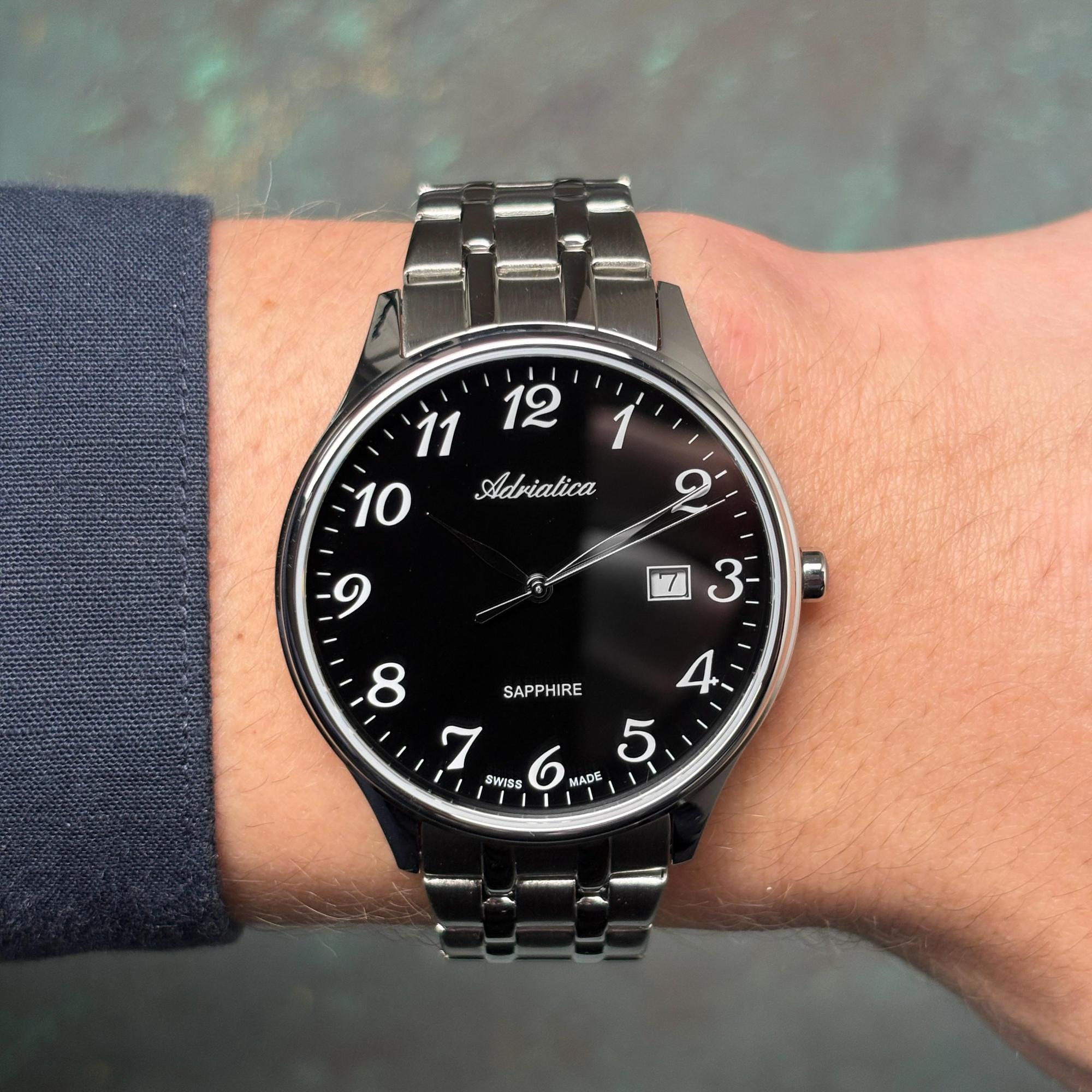 Adriatica A13005124Q Stainless Steel 41mm Męskie klasyczny zegarek srebrny - miniatura 12