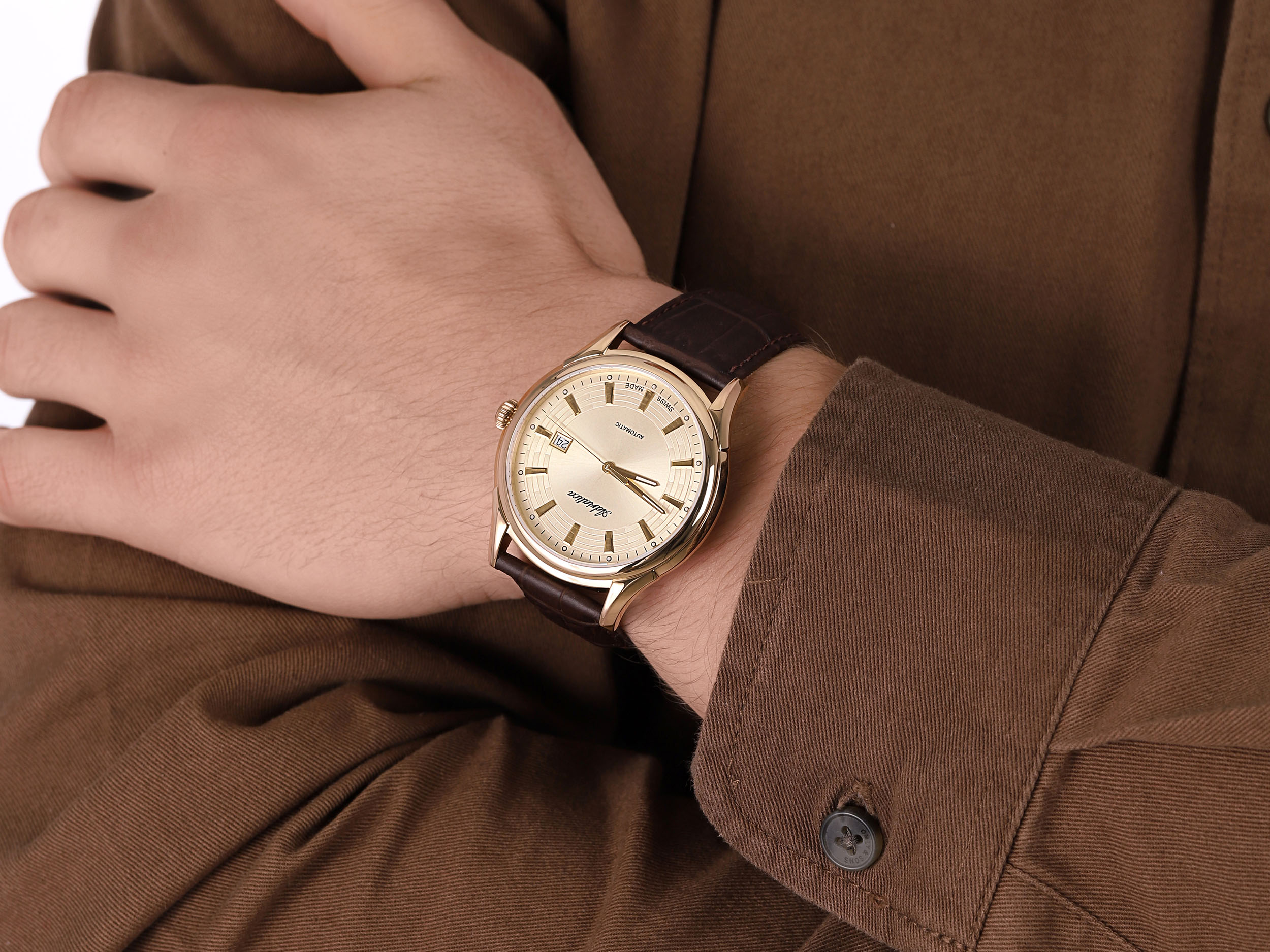 Adriatica A2804.1211A męski zegarek Automatic pasek - miniatura 4