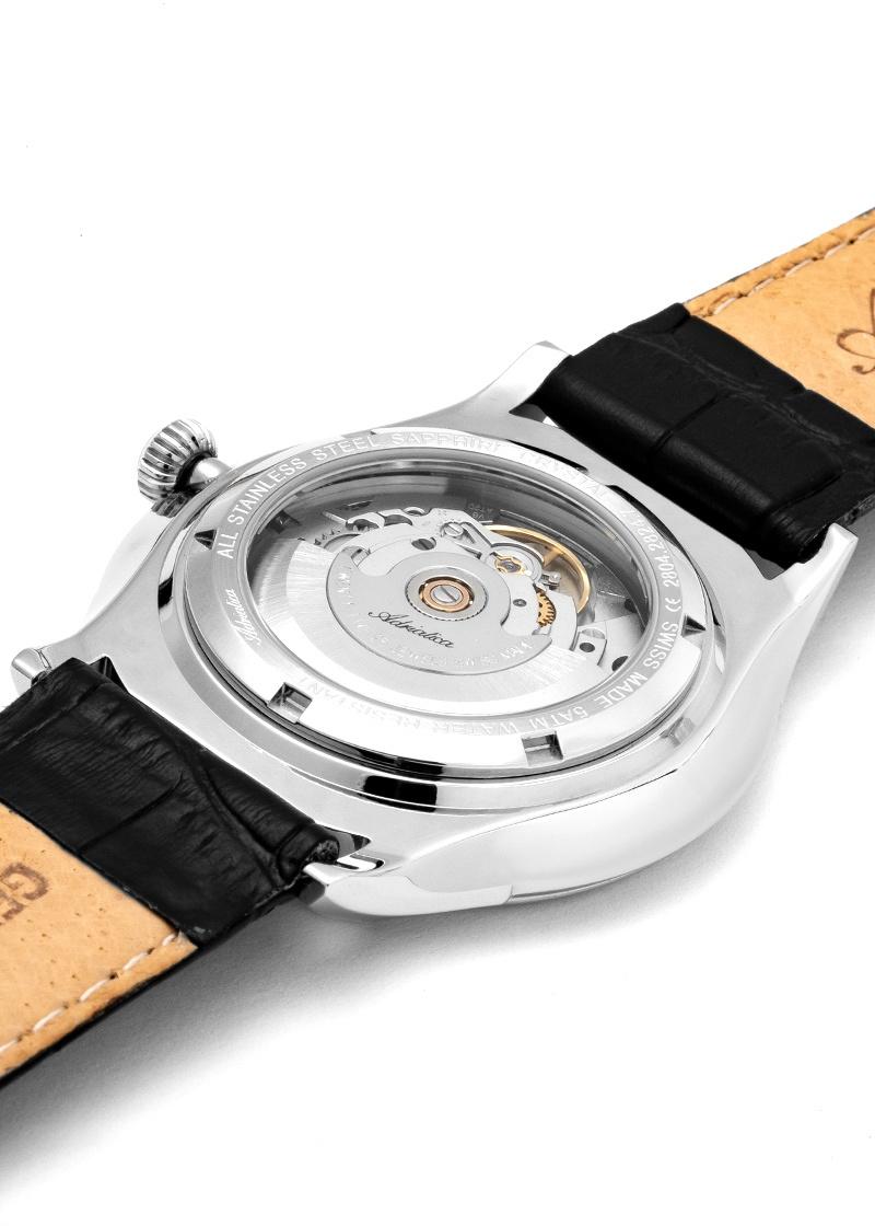Adriatica A28045214WAS zegarek srebrny klasyczny Automatic pasek