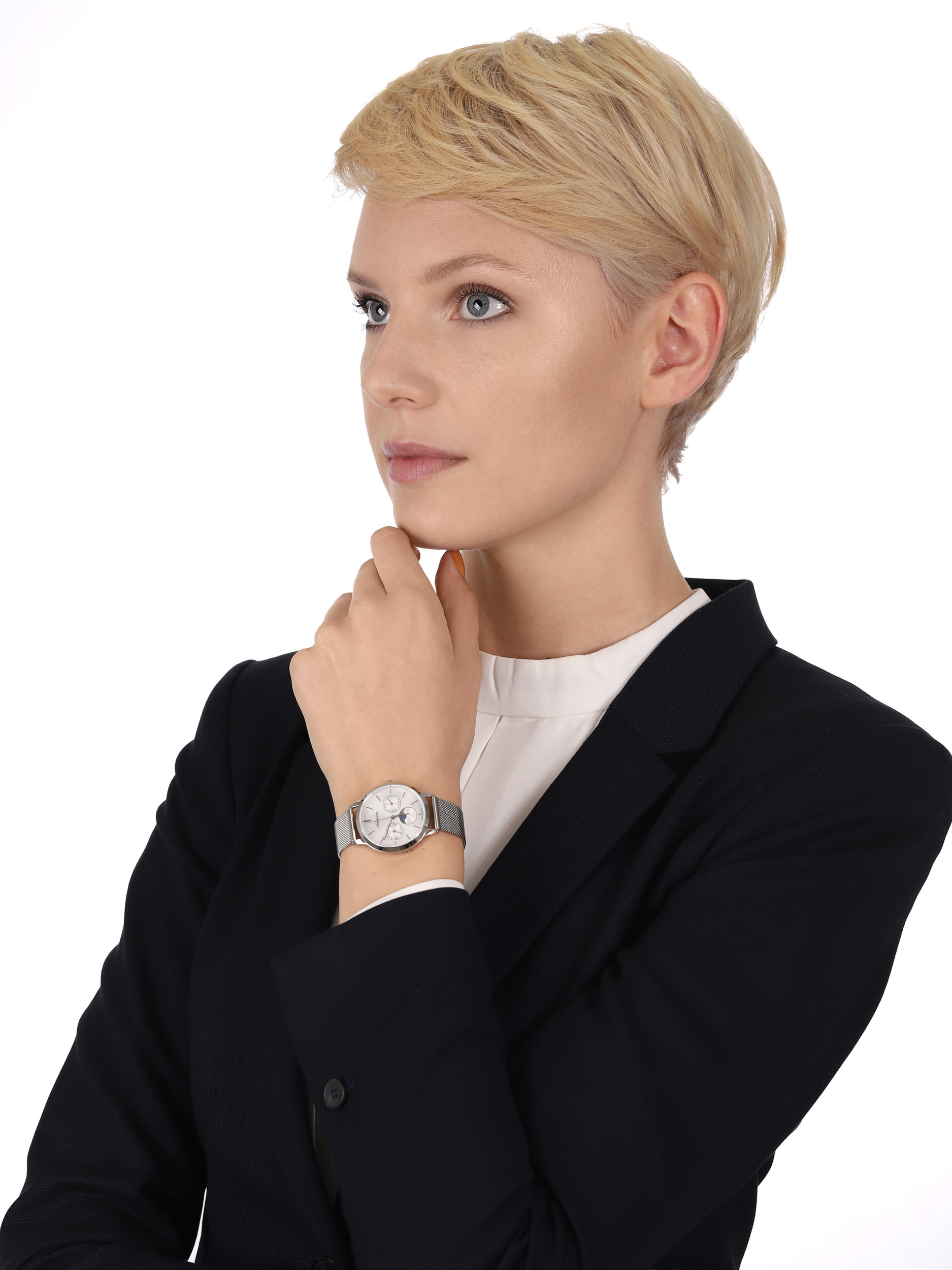 Adriatica A3174.5113QF Bransoleta Moonphase zegarek damski klasyczny szafirowe