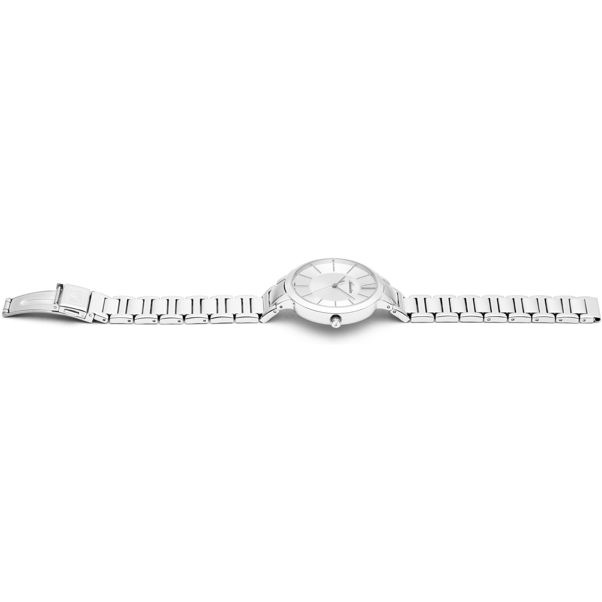 Adriatica A35715163Q Classic Bransoleta elegancki zegarek srebrny