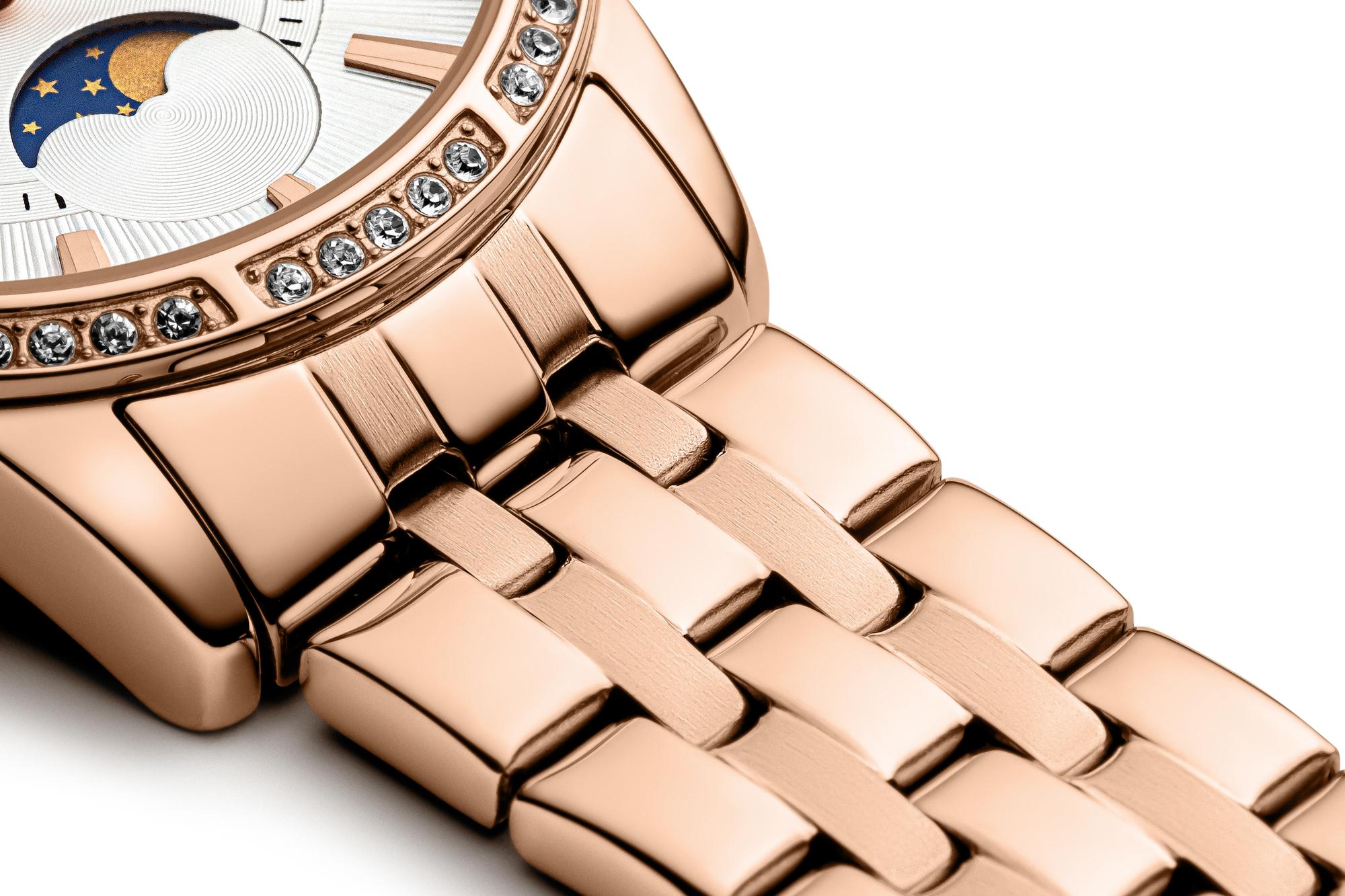 Adriatica A36019113QFZ zegarek różowe złoto elegancki Bransoleta bransoleta - miniatura 6