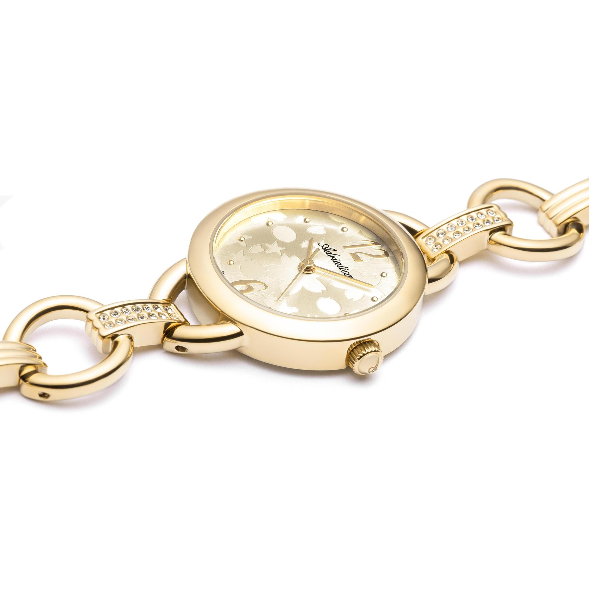 Adriatica A36221171QZ zegarek złoty klasyczny Bransoleta bransoleta - miniatura 5