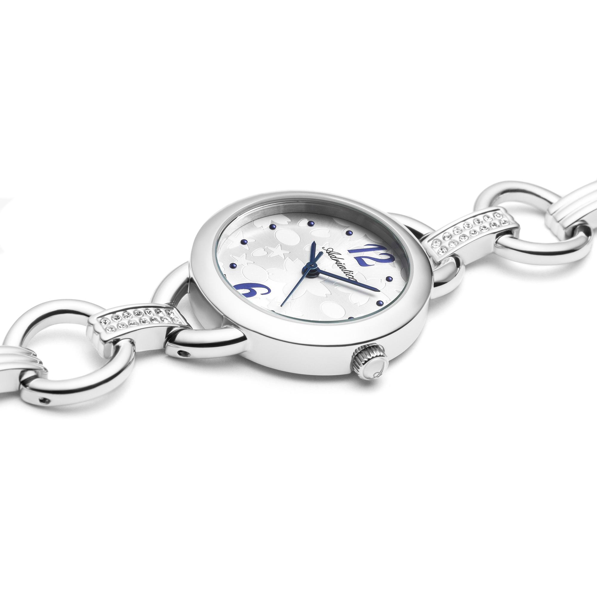 Adriatica A362251B3QZ zegarek srebrny elegancki Bransoleta bransoleta - miniatura 5