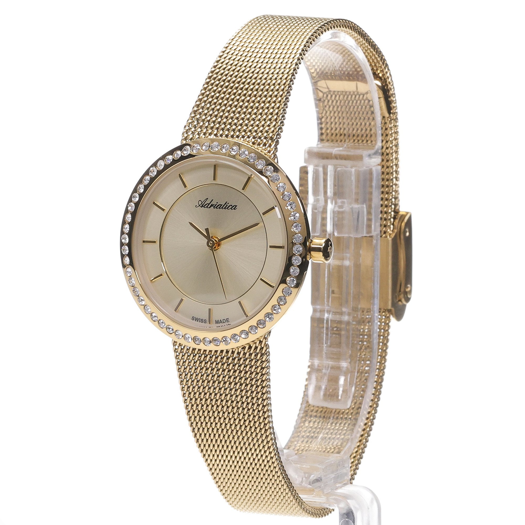 Adriatica A36451111QZ Bransoleta elegancki zegarek złoty - miniatura 2