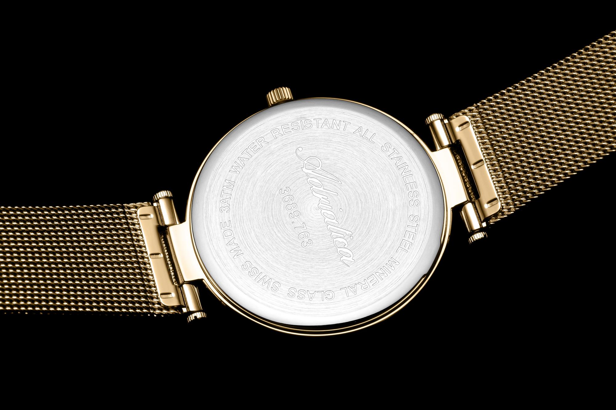 Adriatica A36891143Q zegarek złoty elegancki Bransoleta bransoleta